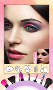اسکرین شات برنامه Makeup Magic Face Makeover Bea 2