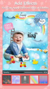 اسکرین شات برنامه Baby Photo Editor - Baby photo frames, Milestones 4