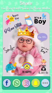 اسکرین شات برنامه Baby Photo Editor - Baby photo frames, Milestones 6