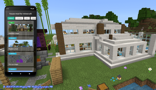 اسکرین شات 1 برنامه house mod for minecraft