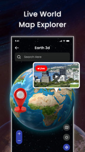 اسکرین شات 1 برنامه Live Earth: Satellite Map View