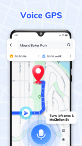 اسکرین شات 1 برنامه Voice GPS Navigation: GPS Map