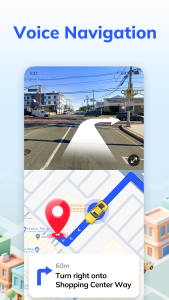 اسکرین شات 2 برنامه Voice GPS Navigation: GPS Map