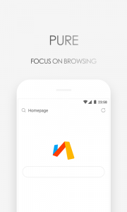 اسکرین شات 1 برنامه Via Browser - Fast & Light