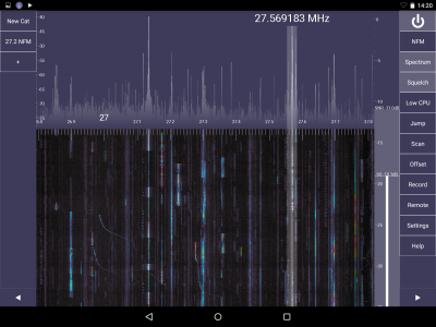 اسکرین شات برنامه SDR Touch - Live radio via USB 4