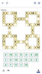 اسکرین شات 2 بازی Crossmath® - Math Puzzle Games