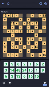 اسکرین شات بازی Crossmath - Math Puzzle Games 2