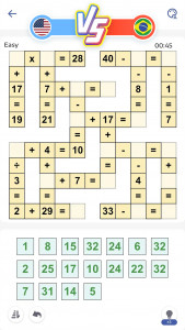 اسکرین شات 3 بازی Crossmath - Math Puzzle Games