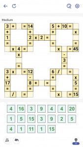 اسکرین شات بازی Crossmath - Math Puzzle Games 1