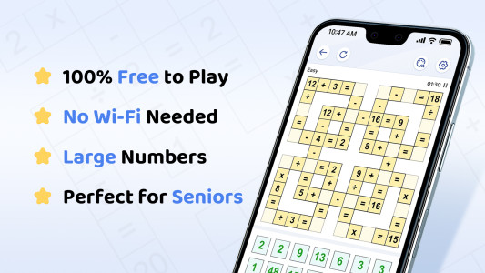اسکرین شات 1 بازی Crossmath® - Math Puzzle Games