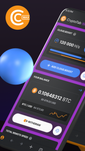 اسکرین شات 1 برنامه CryptoTab Browser Max Speed