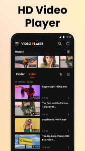اسکرین شات 2 برنامه Video Player All Format HD