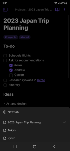 اسکرین شات 7 برنامه Obsidian