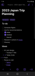 اسکرین شات 3 برنامه Obsidian