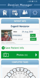 اسکرین شات برنامه Dentist Manager: patient organiser software 4