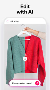 اسکرین شات 2 برنامه Bazaart AI Photo Editor Design