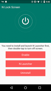 اسکرین شات برنامه N Lock Screen - Double Tap Sleep for N Launcher 1