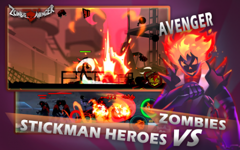اسکرین شات بازی Zombie Avengers:(Dreamsky)Stickman War Z 5