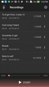 اسکرین شات برنامه Voice Recorder & Audio Editor 4