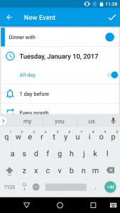 اسکرین شات برنامه Calendar Plus - Event Reminder 4