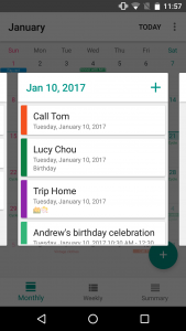 اسکرین شات برنامه Calendar Plus - Event Reminder 2