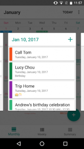 اسکرین شات برنامه Calendar Plus - Event Reminder 2