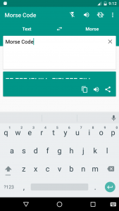 اسکرین شات برنامه Morse Code 1