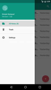 اسکرین شات برنامه Simple Notepad 1