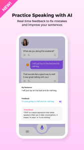 اسکرین شات 2 برنامه Cake - Learn English & Korean