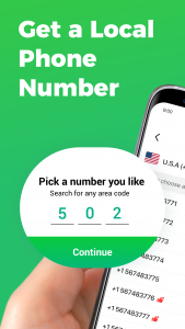 اسکرین شات 1 برنامه 2nd Line - Second Phone Number