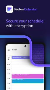 اسکرین شات برنامه Proton Calendar: Secure Events 1