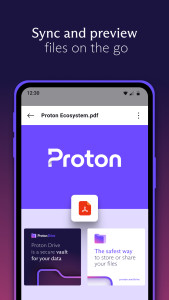 اسکرین شات 6 برنامه Proton Drive: Cloud Storage