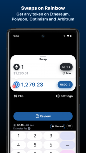 اسکرین شات برنامه Rainbow Ethereum Wallet 4