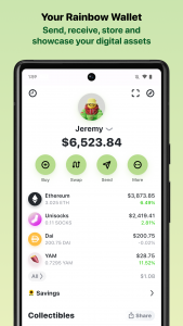 اسکرین شات برنامه Rainbow Ethereum Wallet 1