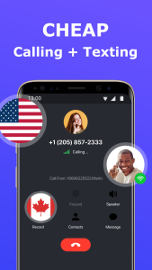 اسکرین شات 1 برنامه 2nd Phone Number - Call & Text