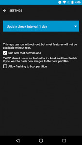 اسکرین شات برنامه Official TWRP App 3