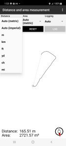 اسکرین شات برنامه Distance and area measurement 3