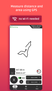 اسکرین شات 1 برنامه Distance and area measurement