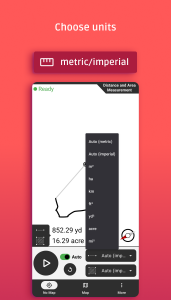 اسکرین شات برنامه Distance and area measurement 3