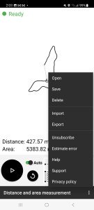 اسکرین شات برنامه Distance and area measurement 6
