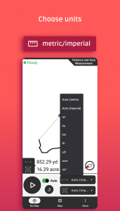 اسکرین شات 3 برنامه Distance and area measurement