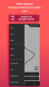 اسکرین شات 4 برنامه Distance and area measurement