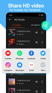 اسکرین شات 6 برنامه Video Maker Music Video Editor
