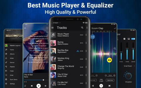 اسکرین شات برنامه Music Player With Equalizer 1