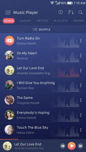 اسکرین شات برنامه Music player 7