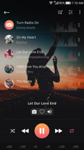 اسکرین شات برنامه Music player 2