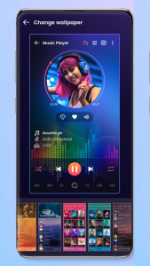 اسکرین شات برنامه Music player 8