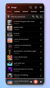 اسکرین شات برنامه Music player 2