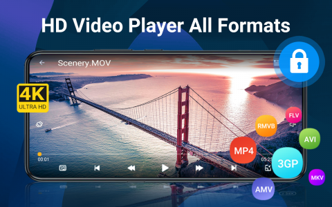 اسکرین شات برنامه HD Video Player All Format 1