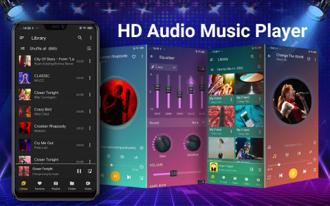 اسکرین شات 1 برنامه Music Player - Audio Player